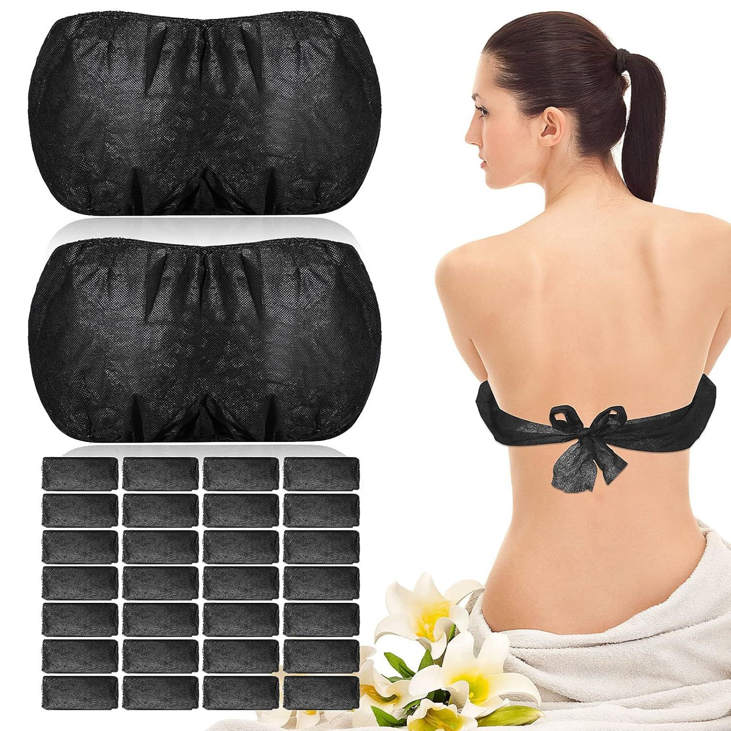 Disposable Bras Black (1pc)