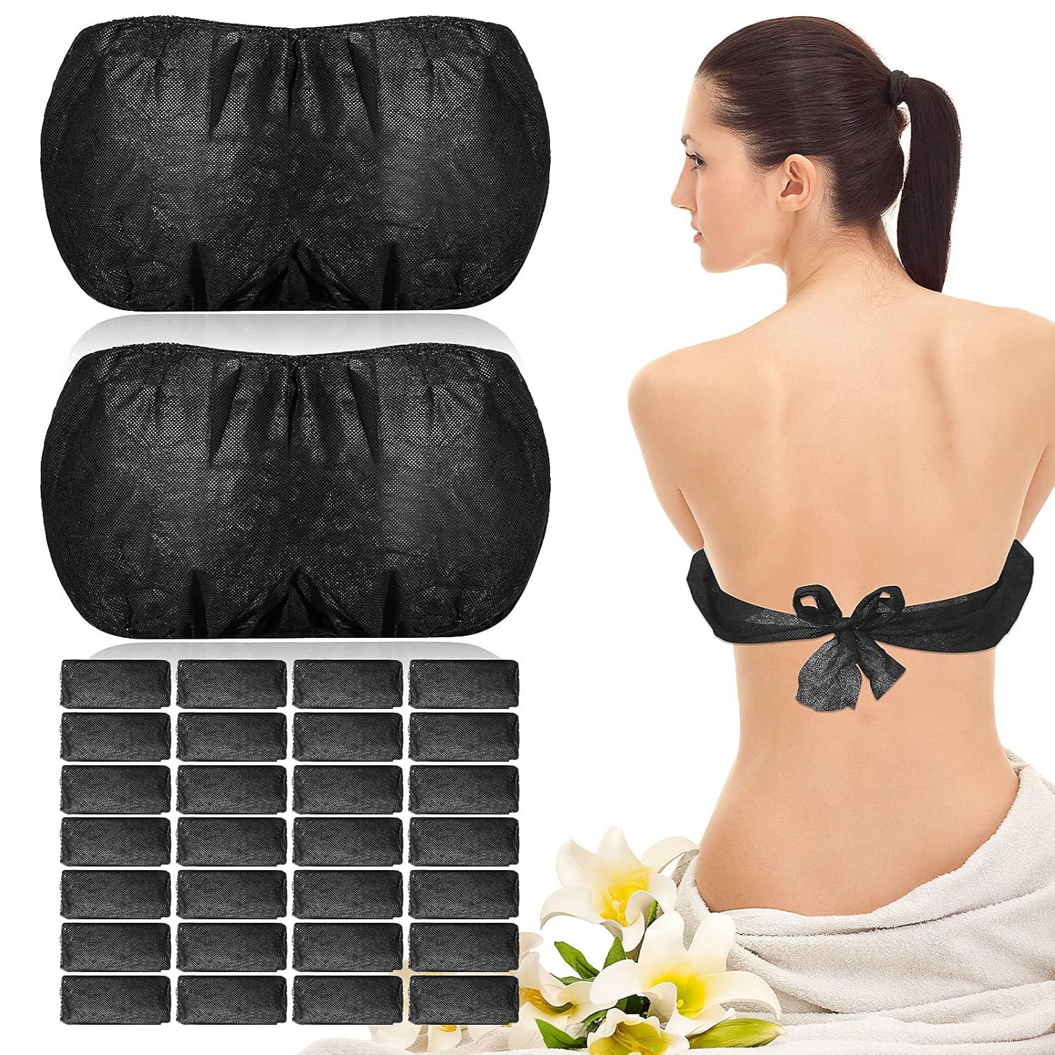 Disposable Bras Black (1pc)