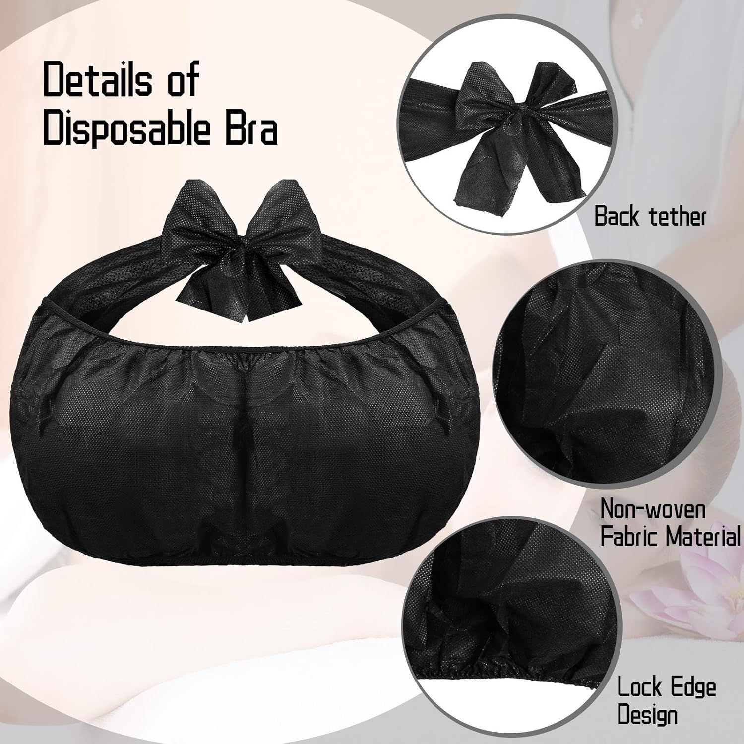 Disposable Bras Black (1pc)