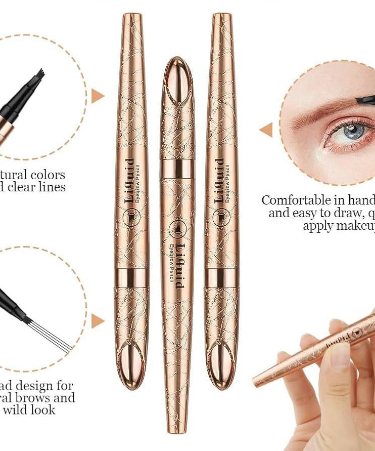 قلم حواجب سائل من كيو آي سي - 4 نقاط
