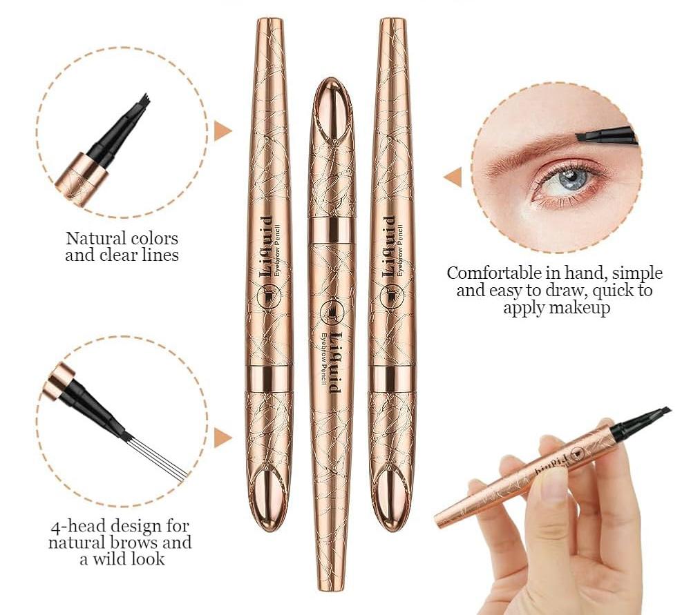 قلم حواجب سائل من كيو آي سي - 4 نقاط