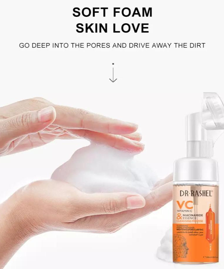 DR.RASHEL - VITAMIN C NIACINAMIDE ESSENCE CLEANSING MOUSSE (125ml)