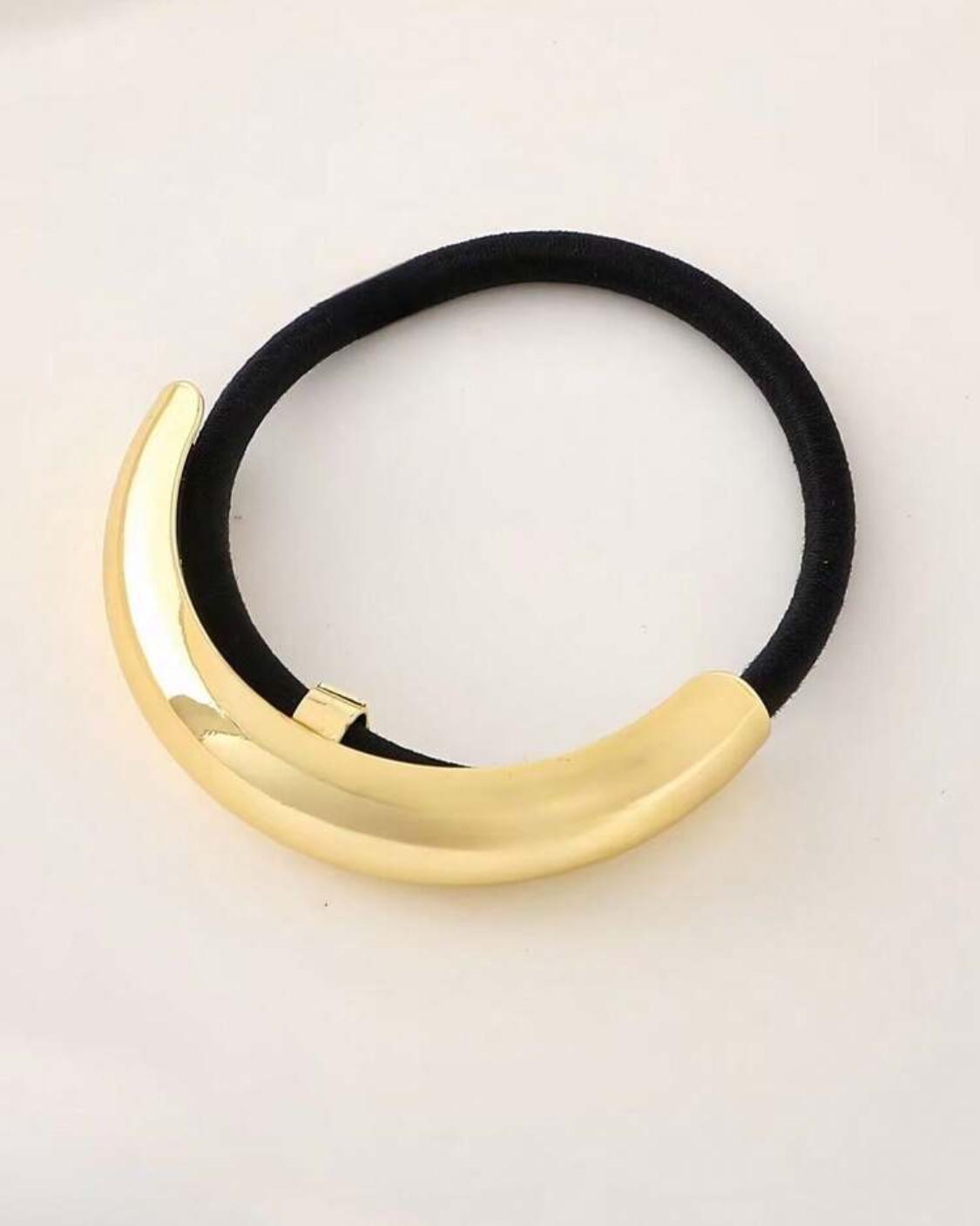 Gold Metal Hair Tie Accessory Scc (1 piece)