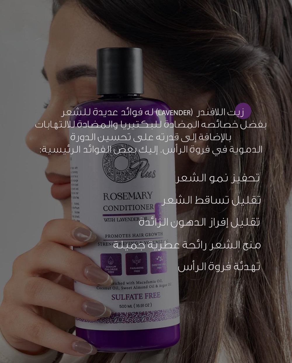 ROSEMARY PLUS CONDITIONER WITH LAVENDER OIL (500ml)