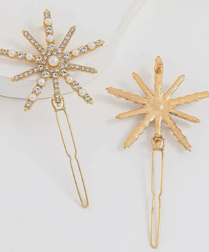Hair Accessory Golden in the shape of a sun ( 1 piece )