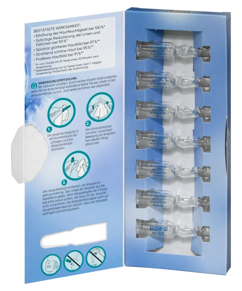 Balea Beauty Hyaluron Lifting Kur Ampoules, 7pc