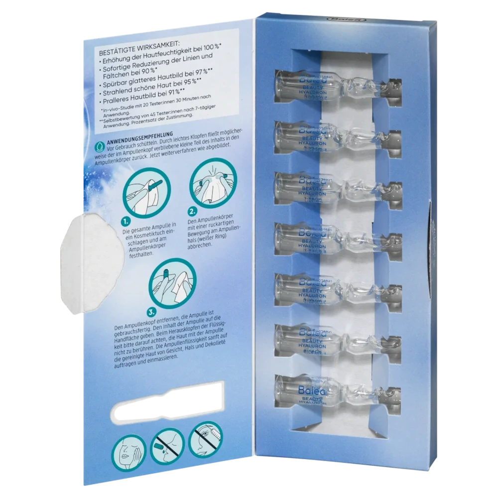 Balea Beauty Hyaluron Lifting Kur Ampoules, 7pc