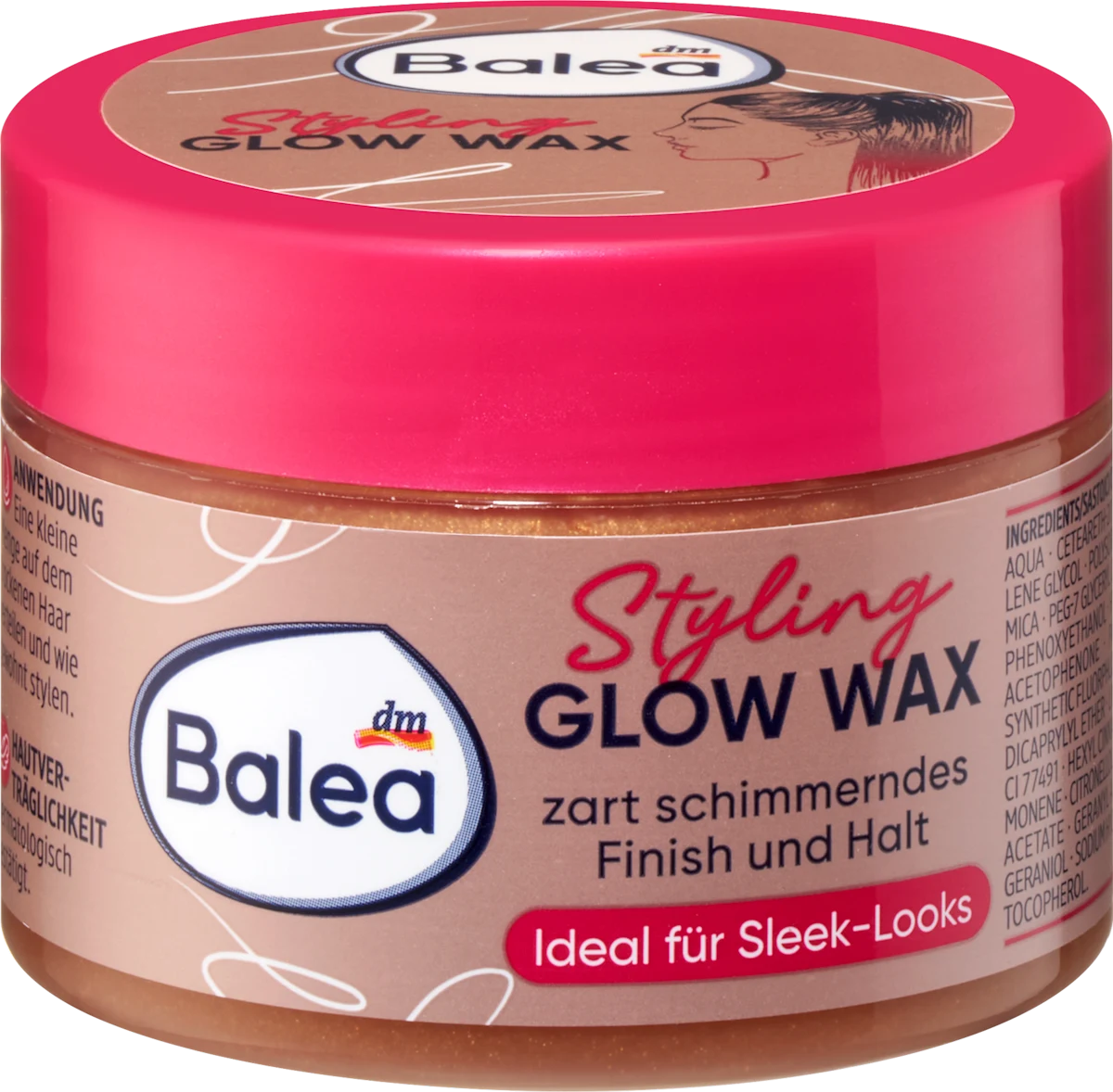 Balea Hair Wax Glow Wax, 75 ml