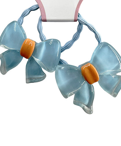 Hair Tie decorated with a butterfly knot (2 pieces)