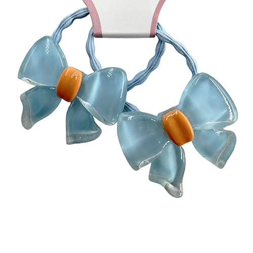 Hair Tie decorated with a butterfly knot (2 pieces)