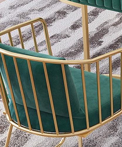 Chair Nail Spa Manicure Pedicure Green & Gold