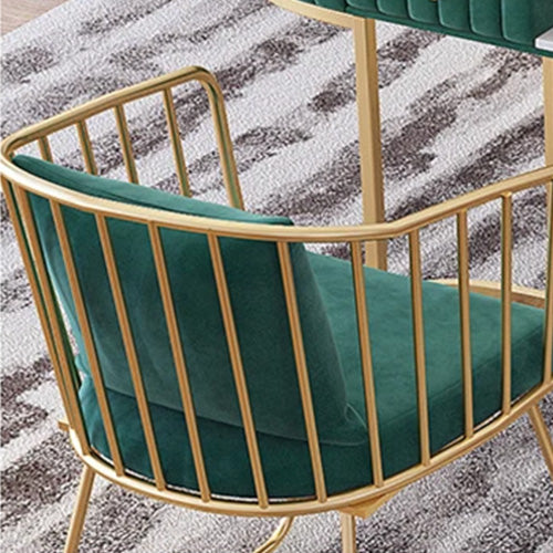 Chair Nail Spa Manicure Pedicure Green & Gold