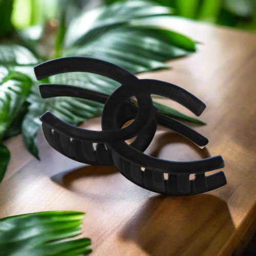 Hair Clip Black Chanel