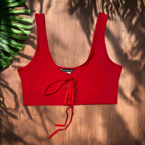 Miss Moi - Plain Sports Bra (Red) A20139