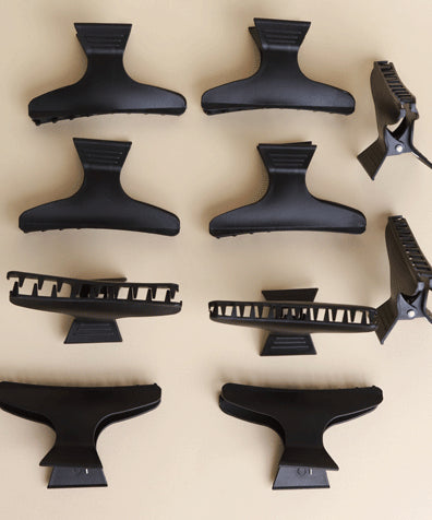 Control Clips Hair (Set Of 12 Pieces Black) Control Clips Hair (Set Of 12 Pieces Black)