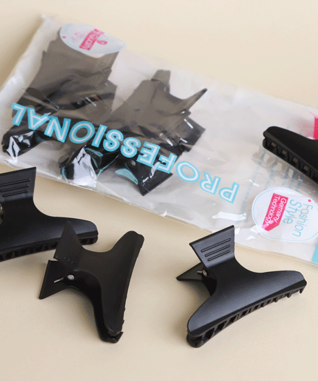Control Clips Hair (Set Of 12 Pieces Black)