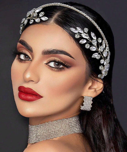 Hair Accessory rhinestone leaf