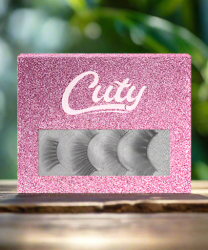 Cuty LuxeSilk Natural Lashes - 4 Pairs of Premium Human Hair Eyelashes
