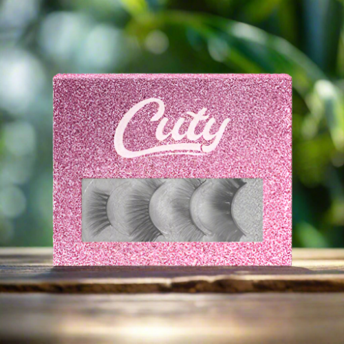 Cuty LuxeSilk Natural Lashes - 4 Pairs of Premium Human Hair Eyelashes