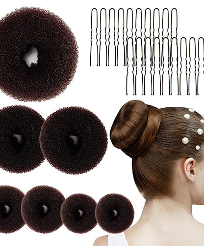 Hair Donut Bun Maker Large Round ( 1 piece )