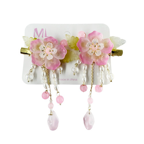 Pearl Flower Hair Clip (2 pieces)
