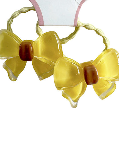 Hair Tie decorated with a butterfly knot (2 pieces)