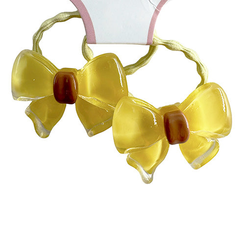 Hair Tie decorated with a butterfly knot (2 pieces)