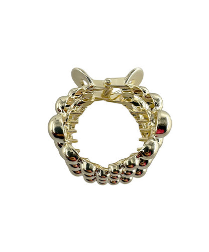 Hair Clip Gold Round Hair Clip Gold Round