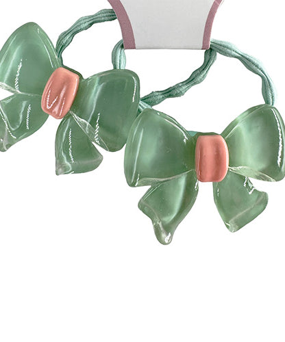 Hair Tie decorated with a butterfly knot (2 pieces)