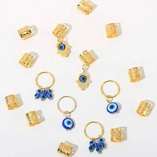 Hair Accessories containing rings with beads ( 5 pieces )