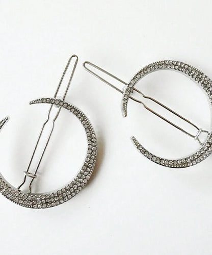 Moon Hair Accessory Crystal Silver (1 piece)