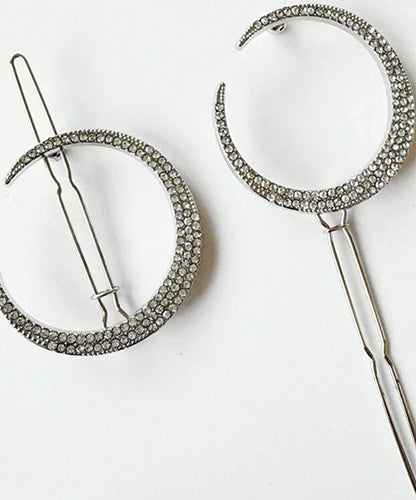 Moon Hair Accessory Crystal Silver (1 piece)