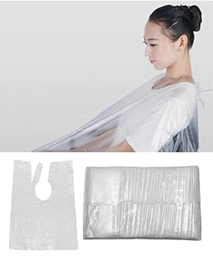 Disposable Cape Hair Transparent (100pcs)