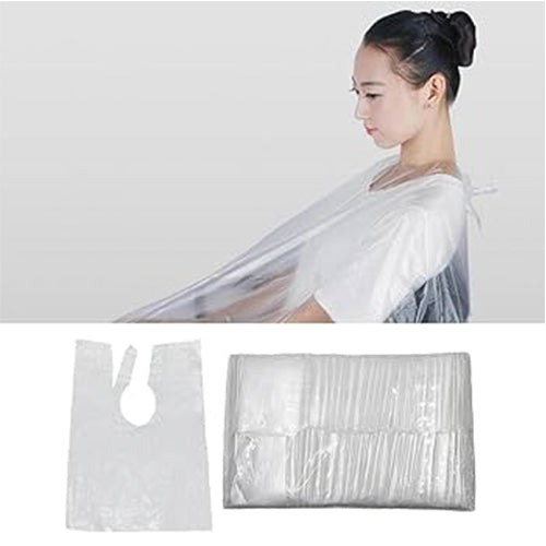 Disposable Cape Hair Transparent (100pcs)