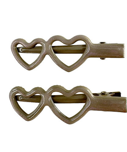 Hair Clips in different shapes (2 pieces)