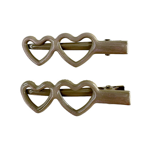 Hair Clips in different shapes (2 pieces)