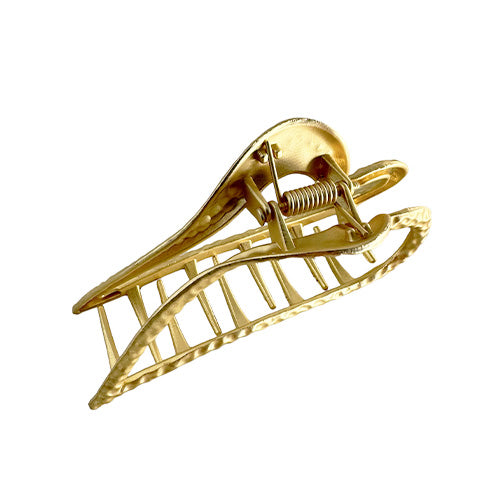 Heart-Shaped Golden Hair Clip