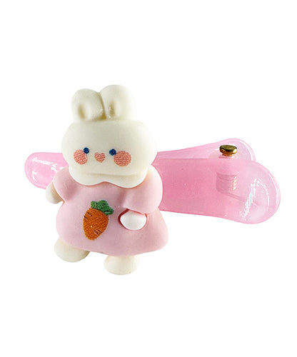 Light Pink Cute rabbit hair clip (2 pieces)