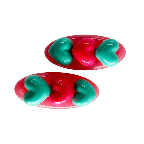 Heart-shaped Hair Clip (2 pieces)