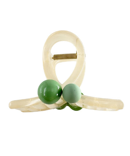 Hair Clip Transparent Beige