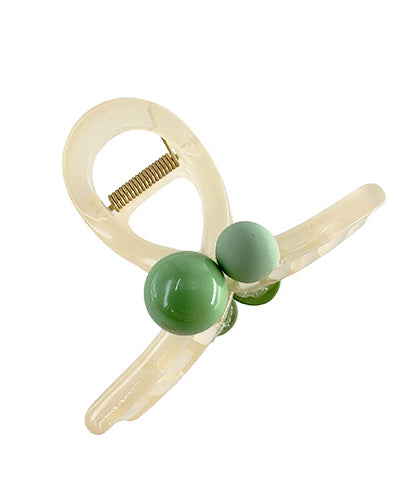 Hair Clip Transparent Beige