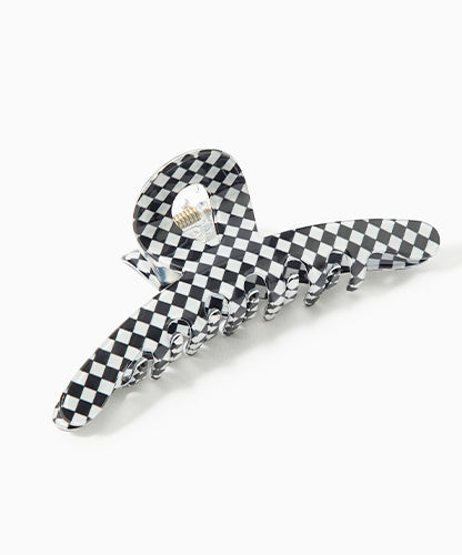 Hair Clip White & Black