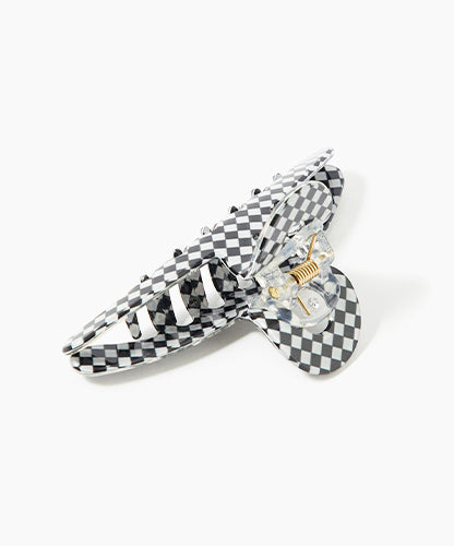 Hair Clip White & Black