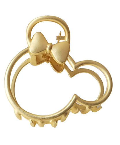 Gold Mickey Mouse hair clip