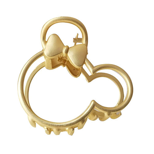 Gold Mickey Mouse hair clip