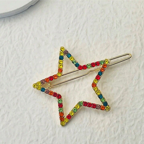 Multi-colored star-shaped hair accessory