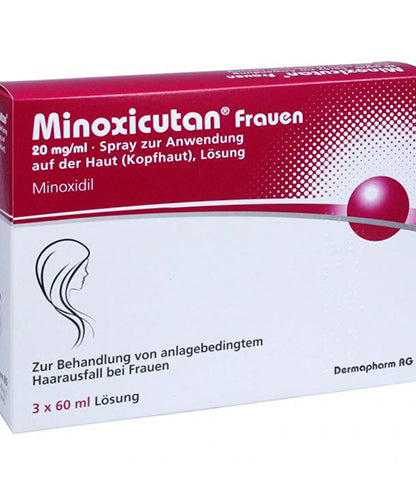 Minoxicutan Women for Full Hair - Stops Hair Loss and Promotes Natural Hair Growth ( 3 x 60ml )