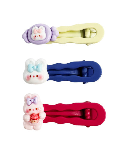 مقطع شعر صلب صغير بأشكال مختلفة (3 قطع)