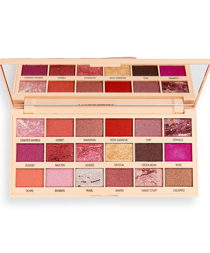 I Heart Revolution Marble Rose Gold - Chocolate Eyeshadow Palette (18 colors)