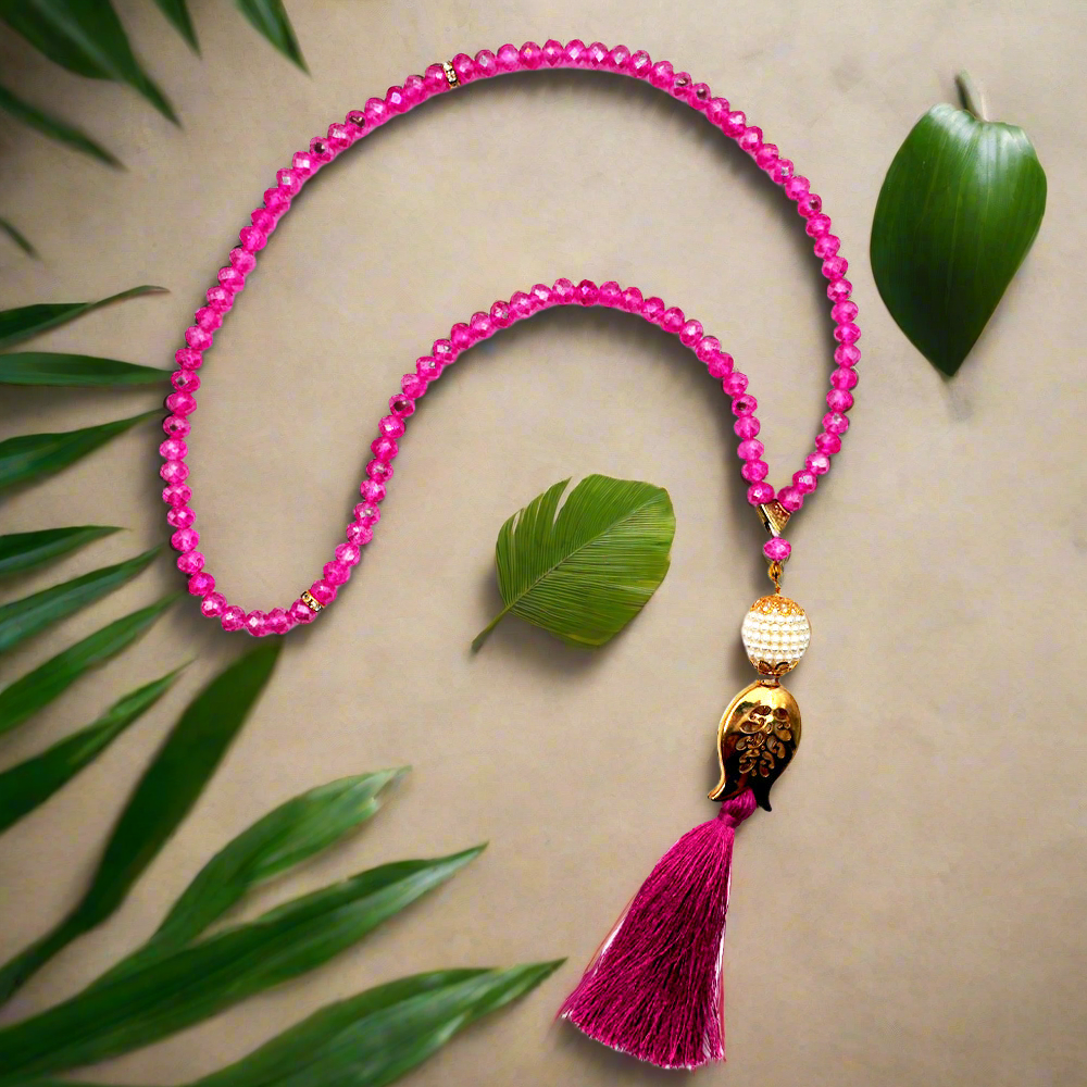 Pinky Purple Masbaha long